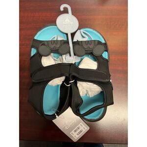 NWT Disney Mickey Mouse Black Velcro Sandals Size 2-3 US / 13-1 UK
